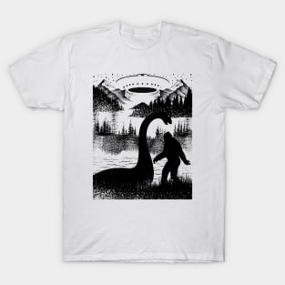 Bigfoot Loch Ness Monster Ufo T-Shirt